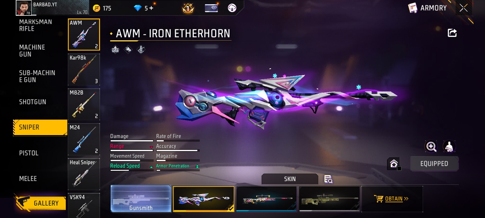 Account Screenshot