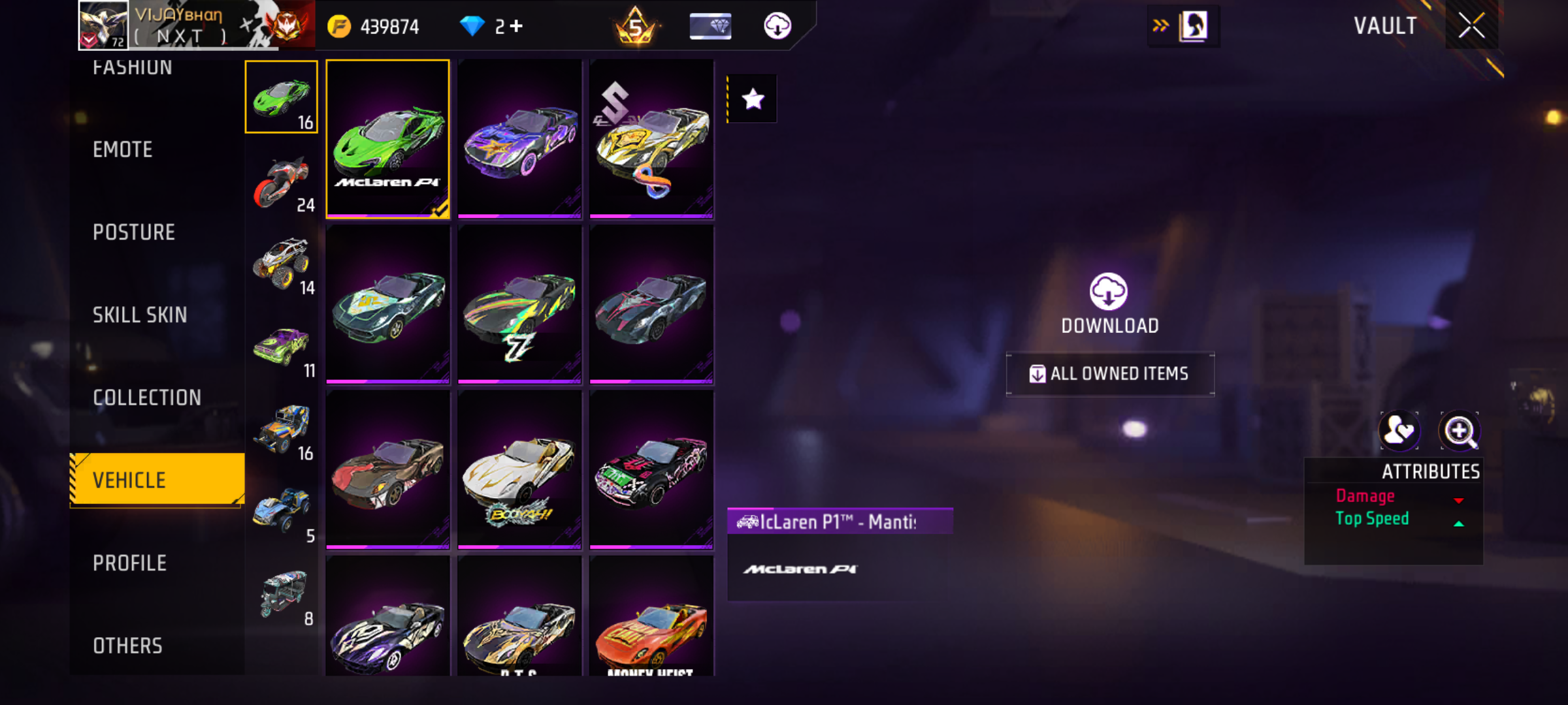 Account Screenshot